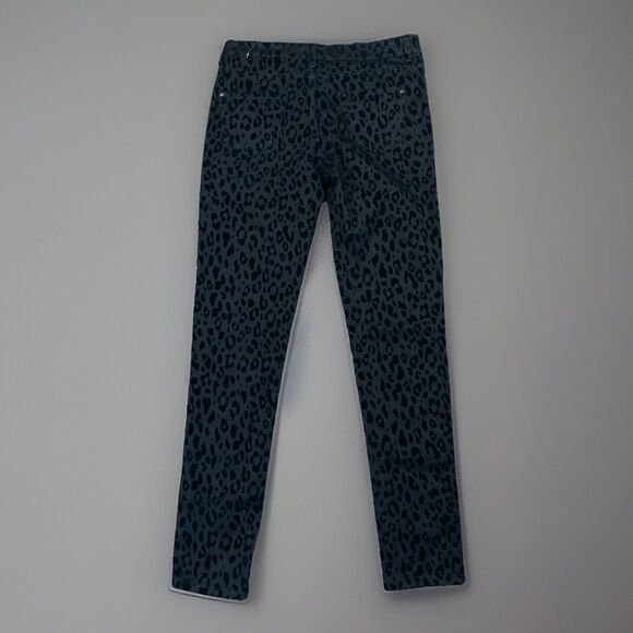 Nwt Forever 21 Womens Size 28 Black Leopard Velvet Print Skinny Jeans - Picture 2 of 10